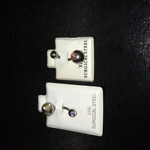 16 gage Diamond Belly Rings